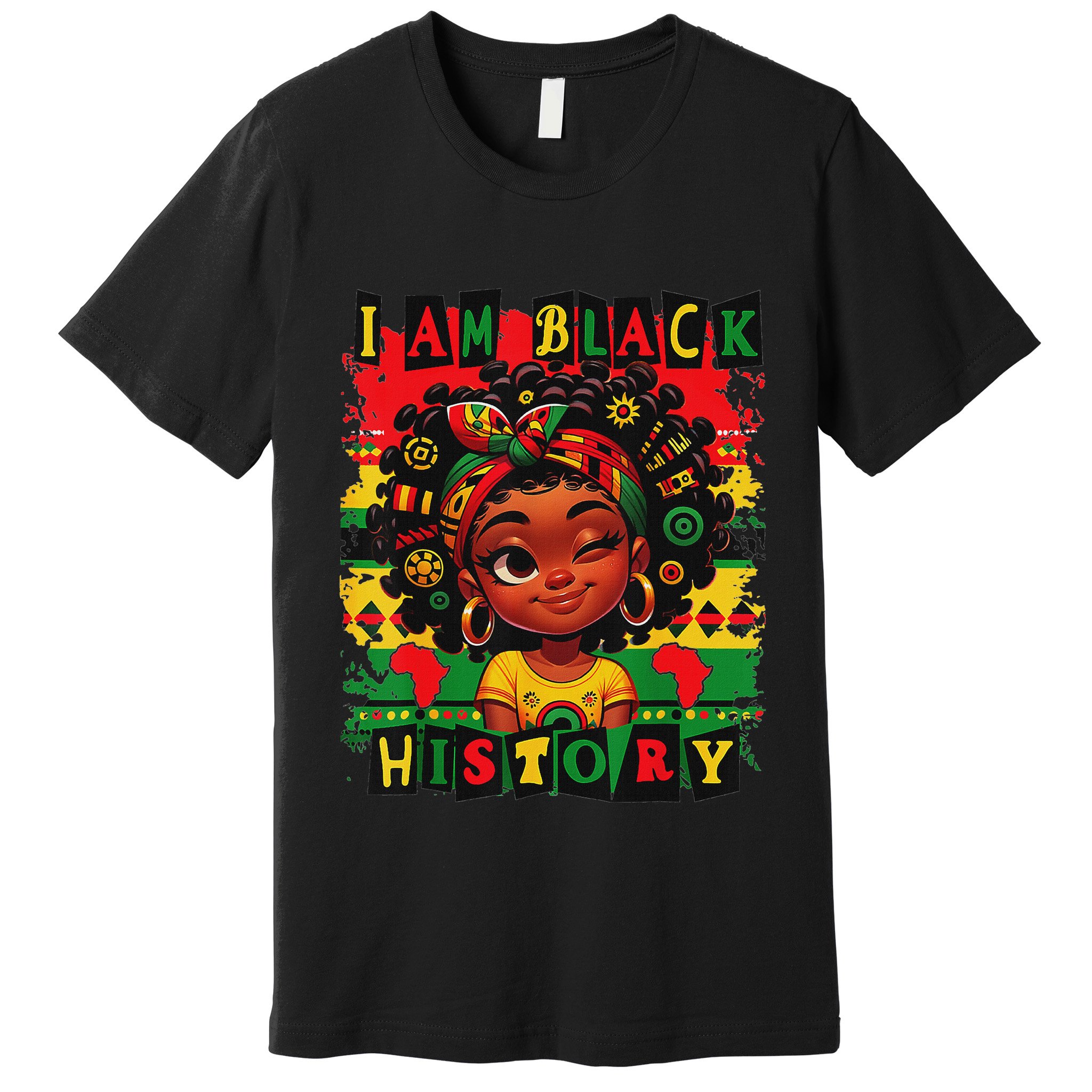 I Am Black History Month African American For Premium T-Shirt