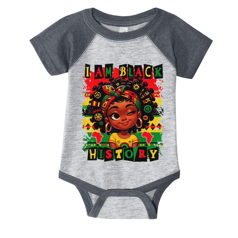 I Am Black History Month African American For Infant Baby Jersey Bodysuit