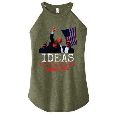 Ideas Are Bulletproof Trump 2024 Women’s Perfect Tri Rocker Tank