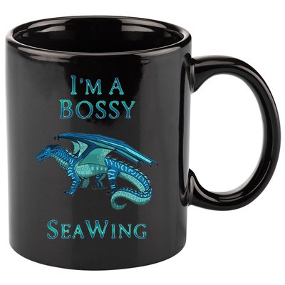 I'm A Bossy Seawing Dragon Lovers, Ocean Dragon 11oz C Handle Ceramic Mug