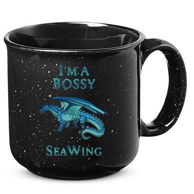 I'm A Bossy Seawing Dragon Lovers, Ocean Dragon 15oz Campfire Ceramic Mug