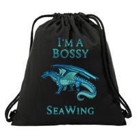I'm A Bossy Seawing Dragon Lovers, Ocean Dragon Drawstring Bag