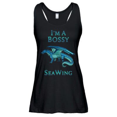 I'm A Bossy Seawing Dragon Lovers, Ocean Dragon Ladies Essential Flowy Tank