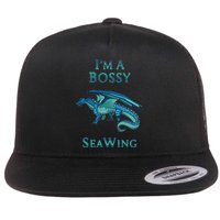 I'm A Bossy Seawing Dragon Lovers, Ocean Dragon Flat Bill Trucker Hat