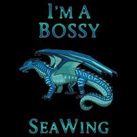 I'm A Bossy Seawing Dragon Lovers, Ocean Dragon 16 in Basic Backpack