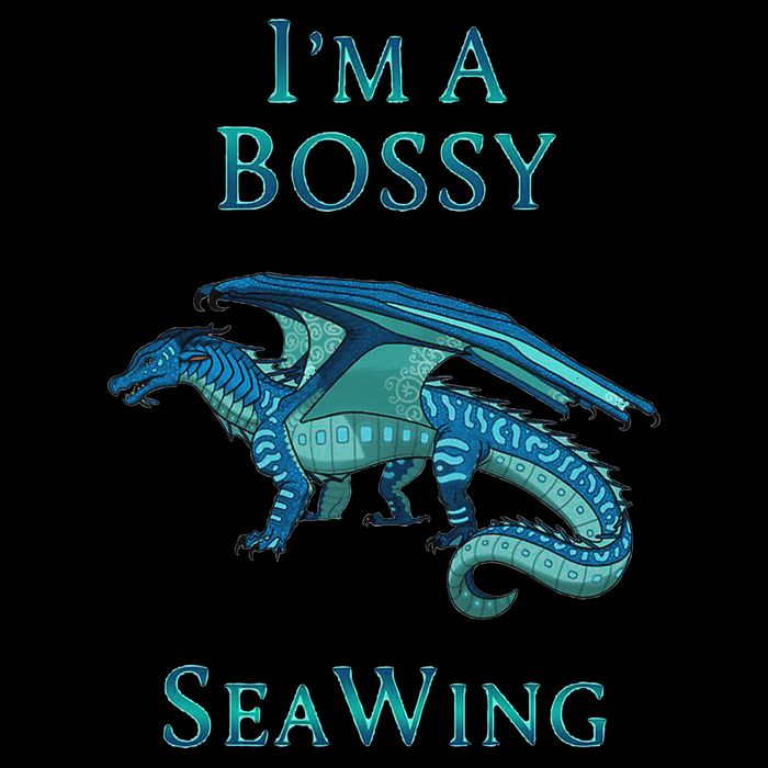 I'm A Bossy Seawing Dragon Lovers, Ocean Dragon 16 in Basic Backpack