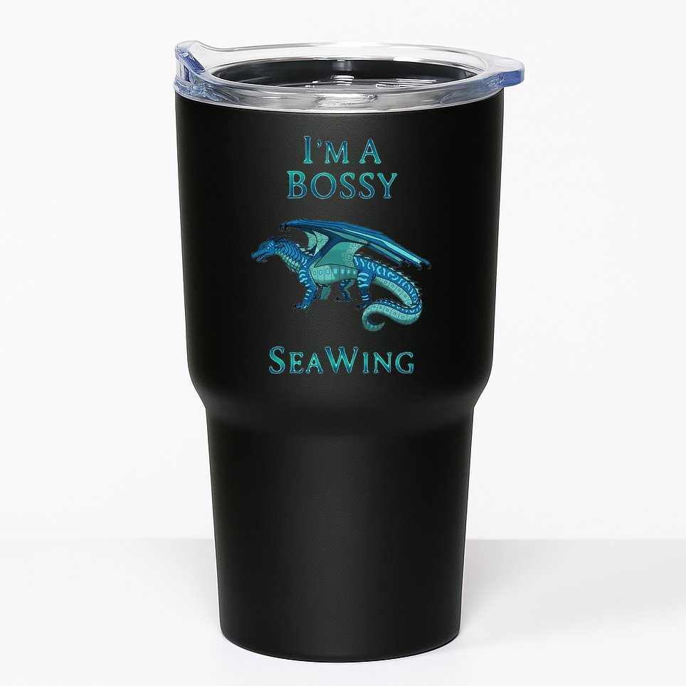 I'm A Bossy Seawing Dragon Lovers, Ocean Dragon Tumbler