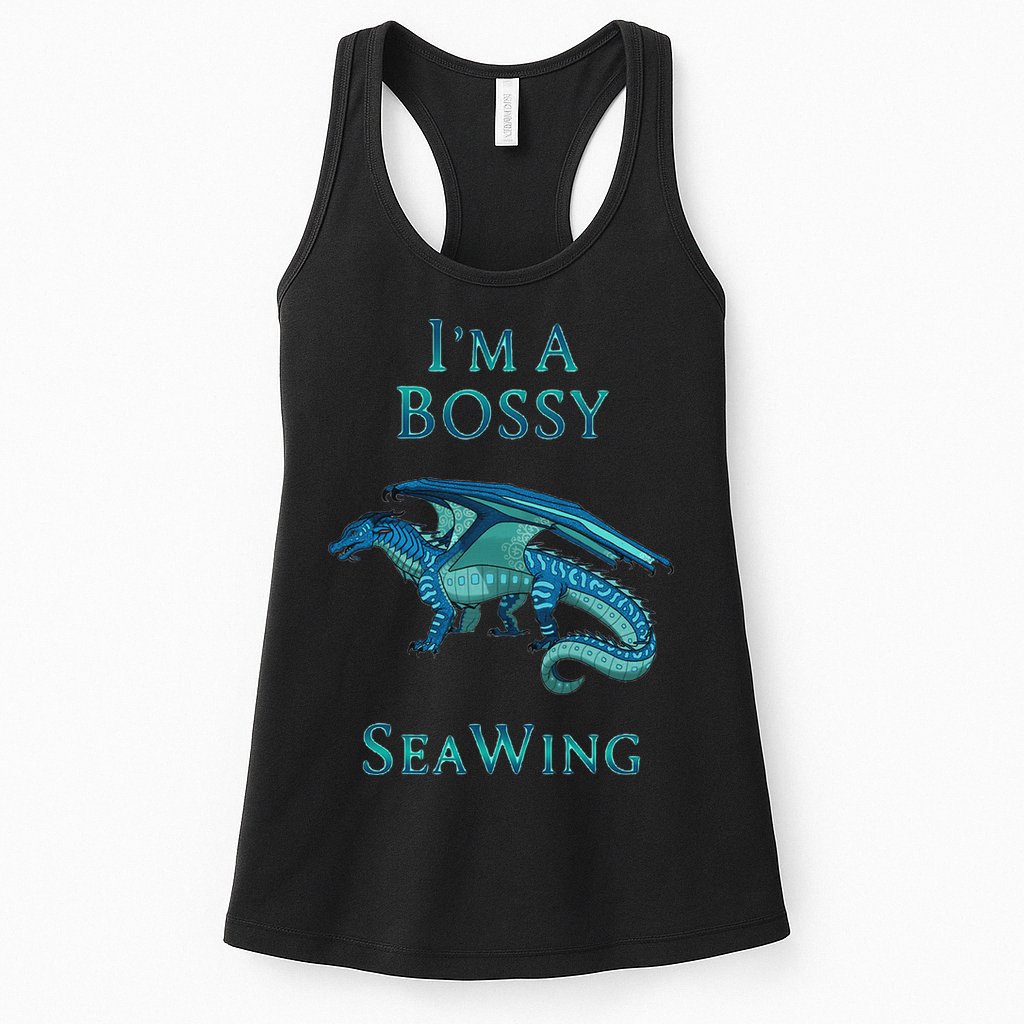 I'm A Bossy Seawing Dragon Lovers, Ocean Dragon Womens Tank Top