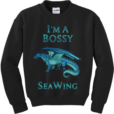 I'm A Bossy Seawing Dragon Lovers, Ocean Dragon Kids Sweatshirt