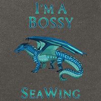 I'm A Bossy Seawing Dragon Lovers, Ocean Dragon Cotton Canvas Backpack