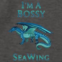 I'm A Bossy Seawing Dragon Lovers, Ocean Dragon Vector Backpack