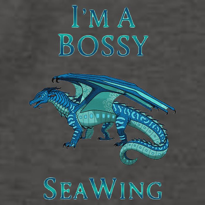 I'm A Bossy Seawing Dragon Lovers, Ocean Dragon Vector Backpack