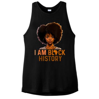 I Am Black History Women Black History Month Melanin Ladies PosiCharge Tri-Blend Wicking Tank