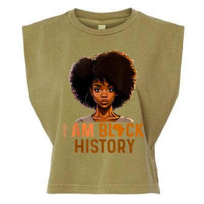 I Am Black History Women Black History Month Melanin Garment-Dyed Women's Muscle Tee