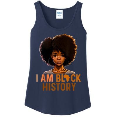 I Am Black History Women Black History Month Melanin Ladies Essential Tank