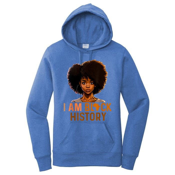 I Am Black History Women Black History Month Melanin Women's Pullover Hoodie