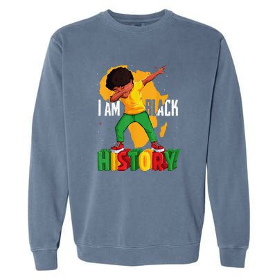 I Am Black History Black History Month Garment-Dyed Sweatshirt