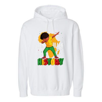 I Am Black History Black History Month Garment-Dyed Fleece Hoodie