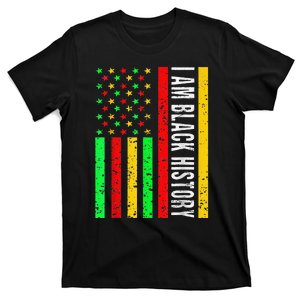 I Am Black History African American Flag T-Shirt