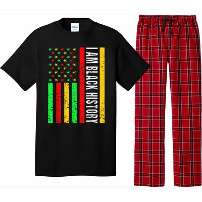 I Am Black History African American Flag Pajama Set