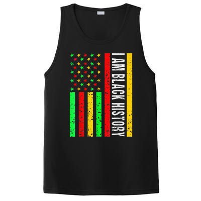 I Am Black History African American Flag PosiCharge Competitor Tank