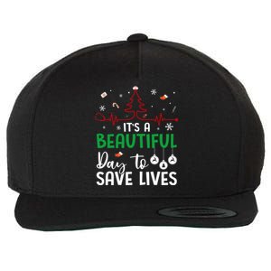 Its A Beautiful Day To Save Lives Nurse Nursing Stethoscope Great Gift Wool Snapback Cap