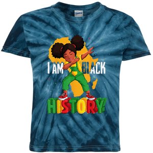 I Am Black History Women Black History Month Kids Tie-Dye T-Shirt