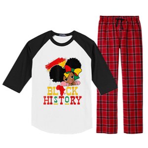 I Am Black History Month Black Melanin Raglan Sleeve Pajama Set