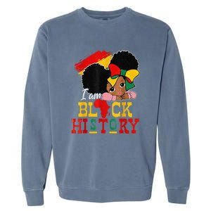 I Am Black History Month Black Melanin Garment-Dyed Sweatshirt