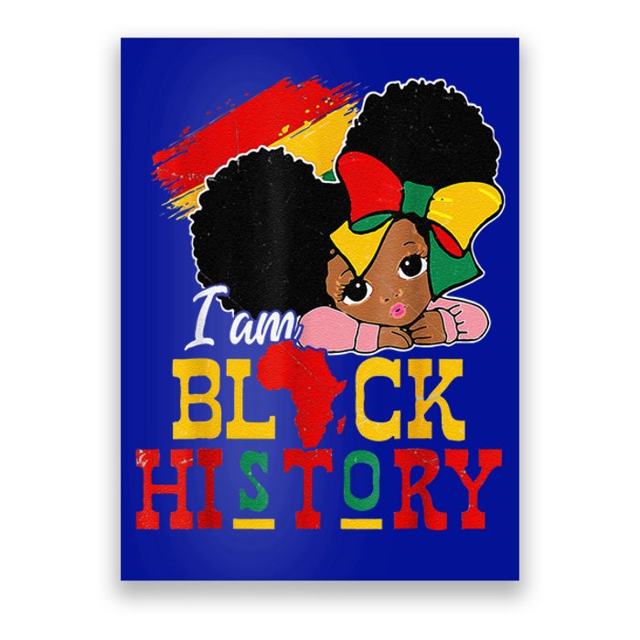 I Am Black History Month Black Melanin Poster