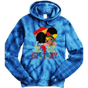 I Am Black History Month Black Melanin Tie Dye Hoodie