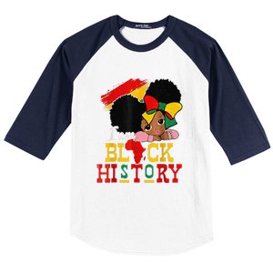 I Am Black History Month Black Melanin Baseball Sleeve Shirt