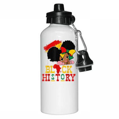 I Am Black History Month Black Melanin Aluminum Water Bottle 