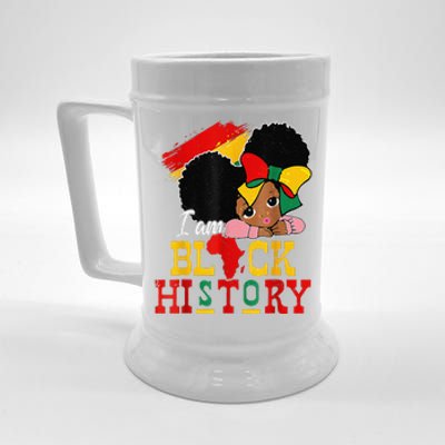 I Am Black History Month Black Melanin Beer Stein