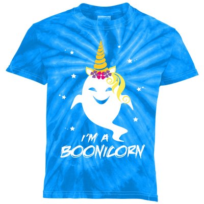 Im A Boonicorn Cute Halloween Unicorn Boo Ghost Cute Gift Kids Tie-Dye T-Shirt