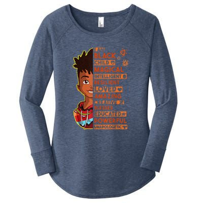 I Am Black History Month African American Women's Perfect Tri Tunic Long Sleeve Shirt