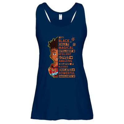 I Am Black History Month African American Ladies Essential Flowy Tank