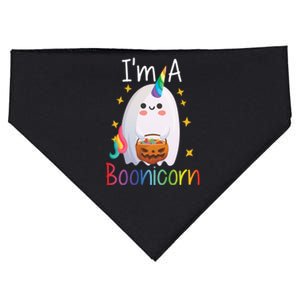 Im A Boonicorn Cute Halloween Unicorn Ghost Costume Funny Gift USA-Made Doggie Bandana