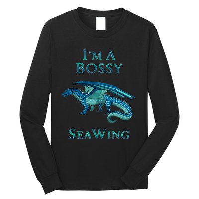 Im A Bossy Seawing Dragon Lovers Ocean Dragon Long Sleeve Shirt