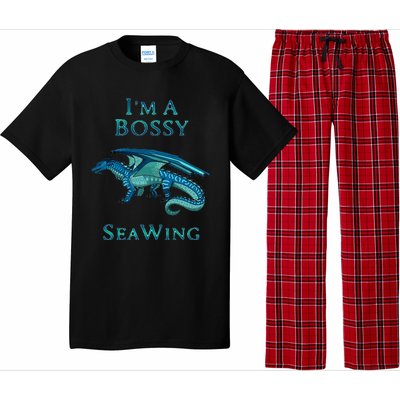 Im A Bossy Seawing Dragon Lovers Ocean Dragon Pajama Set