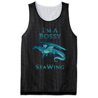 Im A Bossy Seawing Dragon Lovers Ocean Dragon Mesh Reversible Basketball Jersey Tank