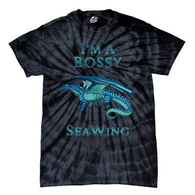 Im A Bossy Seawing Dragon Lovers Ocean Dragon Tie-Dye T-Shirt