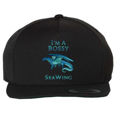 Im A Bossy Seawing Dragon Lovers Ocean Dragon Wool Snapback Cap