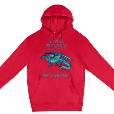 Im A Bossy Seawing Dragon Lovers Ocean Dragon Premium Pullover Hoodie