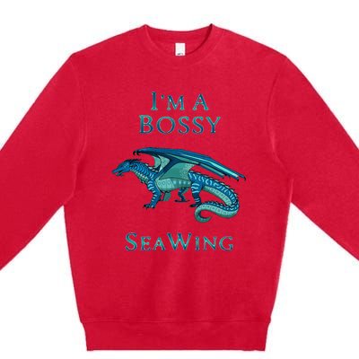 Im A Bossy Seawing Dragon Lovers Ocean Dragon Premium Crewneck Sweatshirt