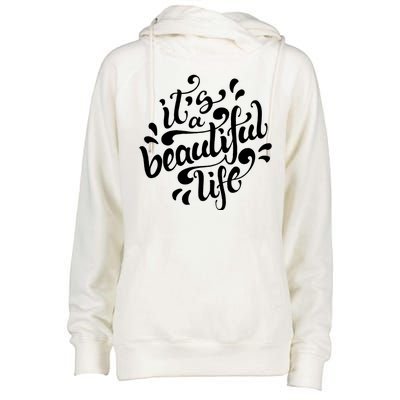 It's A Beautiful Life Womens Funnel Neck Pullover Hood