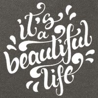 It's A Beautiful Life Cotton Canvas Backpack