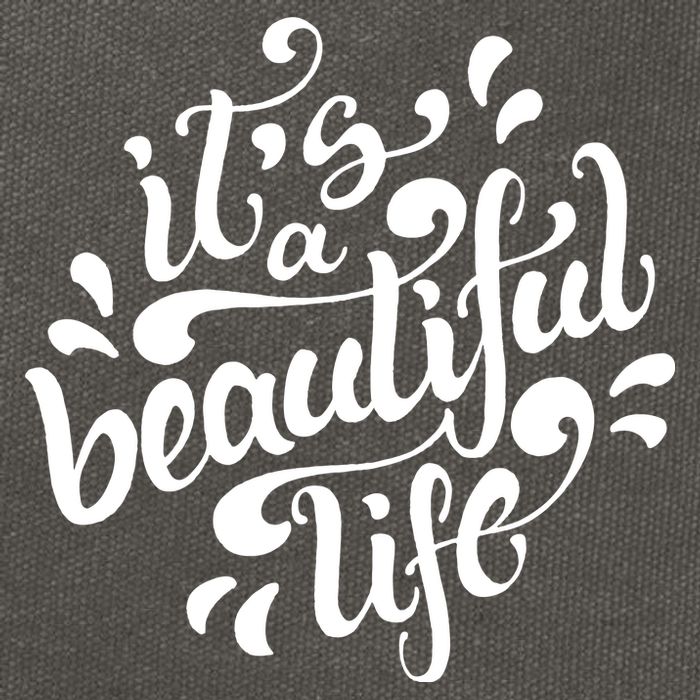 It's A Beautiful Life Cotton Canvas Backpack