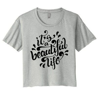 It's A Beautiful Life Women's Crop Top Tee