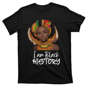 I Am Black History Black Queen Month History T-Shirt